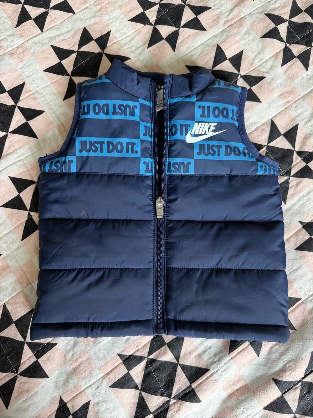 Nike Kids Navy and Bright Blue Puffer Vest